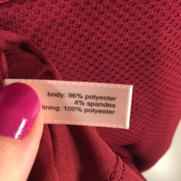 NWT The Limited Maroon Zipper Sheath Dress Size 10 - Picture 6 of 8